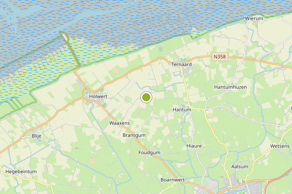Ambulance-melding op Harstawei Hegebeintum, Noardeast-Fryslan op 30 mei, kaart-overzicht