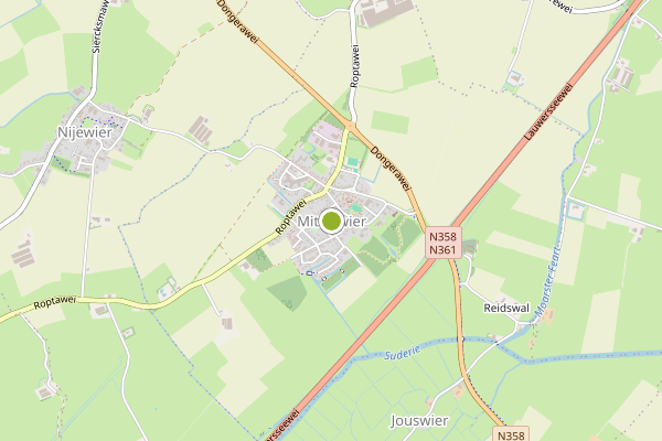 Ambulance-melding op Metslawier op 26 mei, kaart-overzicht
