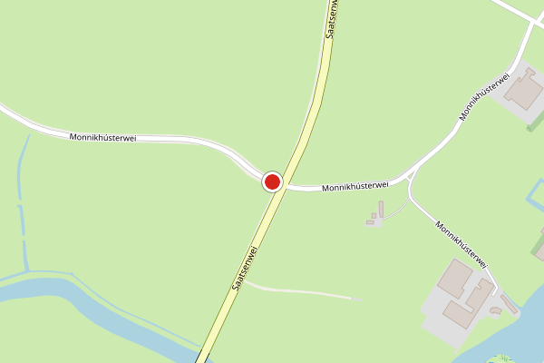 Brandweer-melding op Monnikhusterwei, Eanjum op 23 mei, kaart-overzicht
