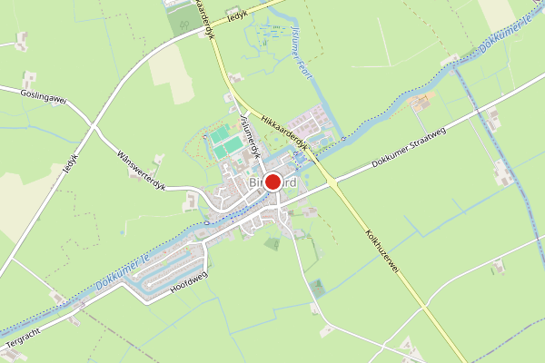Brandweer-melding op Sportpaad, Burdaard op 22 mei, kaart-overzicht