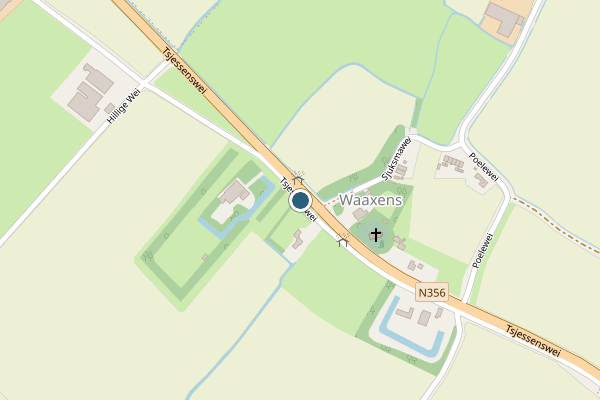 Politie-melding op Tsjessenswei op 22 mei, kaart-overzicht