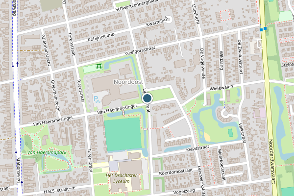 Politie-melding op Lijsterstraat, Drachten op 13 mei, kaart-overzicht