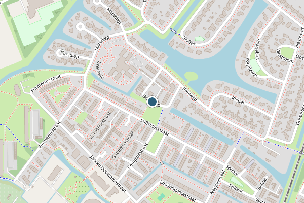 Politie-melding op Borndiep, Sneek op 25 mei, kaart-overzicht