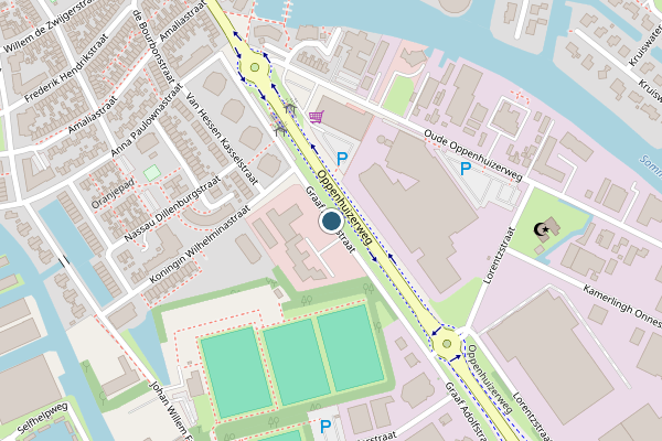 Politie-melding op Graaf Adolfstraat, Sneek op 25 mei, kaart-overzicht