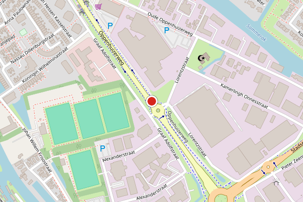 Brandweer-melding op Oude Oppenhuizerweg, Sneek op 19 mei, kaart-overzicht