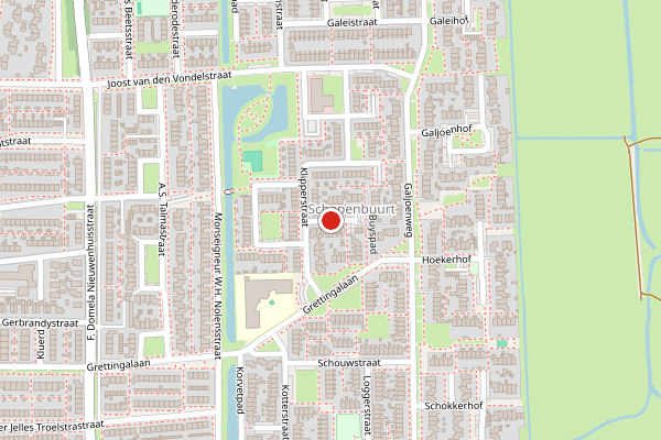 Brandweer-melding op Koggestraat, Harlingen op 13 mei, kaart-overzicht