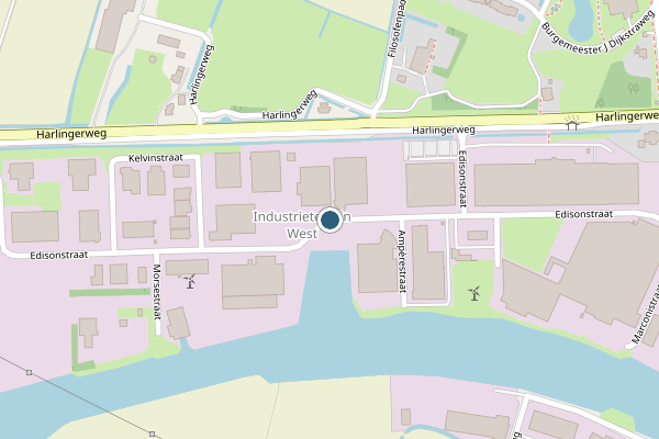 Politie-melding op Edisonstraat, Franeker op 6 mei, kaart-overzicht