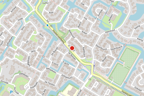Brandweer-melding op It Swurd, Joure op 17 april, kaart-overzicht
