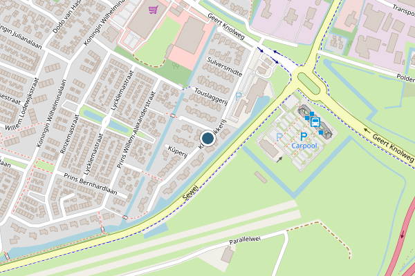 Politie-melding op Klokmakkerij, Joure op 12 april, kaart-overzicht