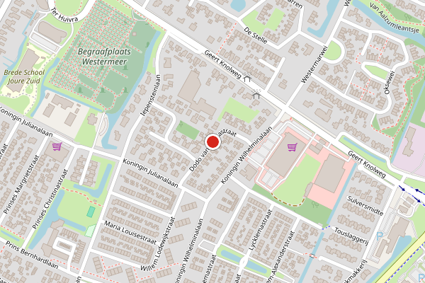 Brandweer-melding op Dodo van Haskastraat, Joure op 25 maart, kaart-overzicht