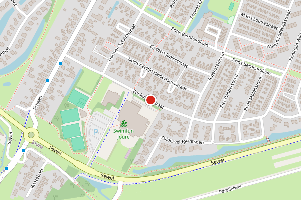 Brandweer-melding op Zuiderveldstraat, Joure op 14 februari, kaart-overzicht