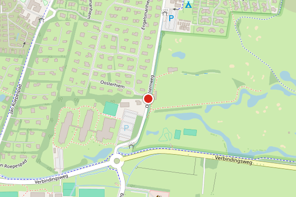 Brandweer-melding op Oosterhiemweg, Hollum op 1 januari, kaart-overzicht