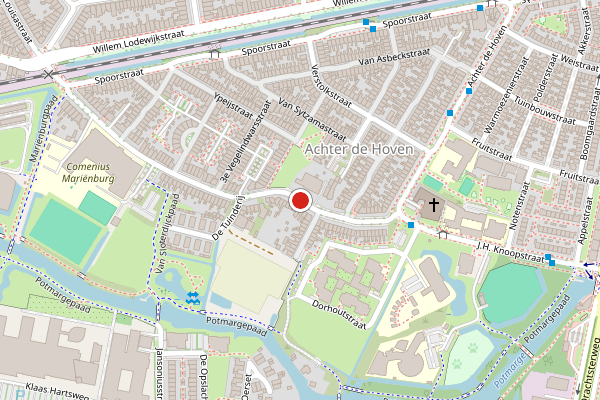 Brandweer-melding op Achter de Hoven, Leeuwarden op 1 juni, kaart-overzicht