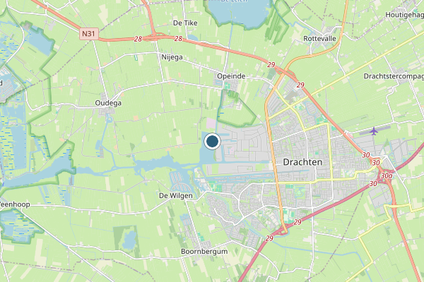 Politie-melding op Noorderhogeweg, Drachten op 2 juni, kaart-overzicht
