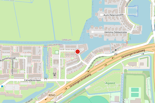 Brandweer-melding op Diny Sprockstraat, Leeuwarden op 3 juni, kaart-overzicht