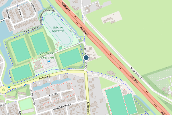 Politie-melding op Noorderdwarsvaart, Drachten op 4 juni, kaart-overzicht