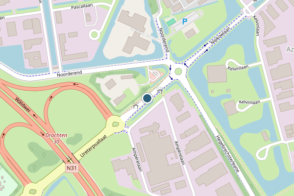 Politie-melding op Ureterpvallaat, Drachten op 5 juni, kaart-overzicht