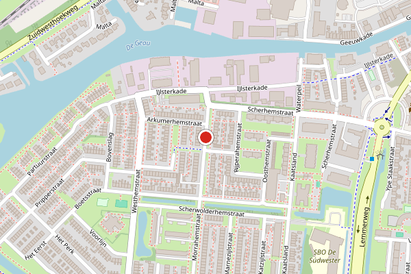 Brandweer-melding op Morrahemstraat, Sneek op 7 juni, kaart-overzicht