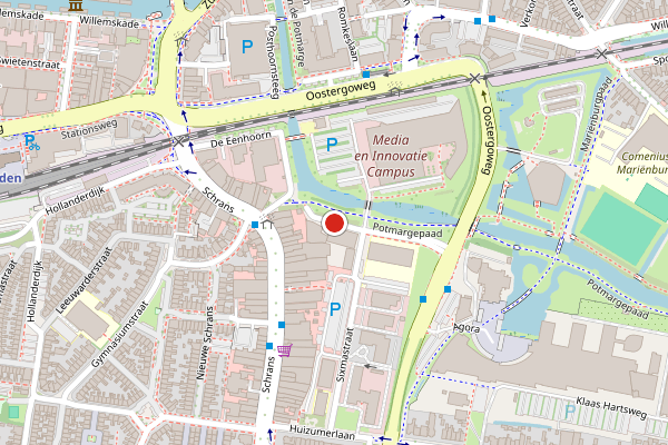 Brandweer-melding op Hoekemastraat, Leeuwarden op 7 juni, kaart-overzicht