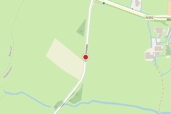 Brandweer-melding op van Sminiawei, Aldeboarn op 8 juni, kaart-overzicht