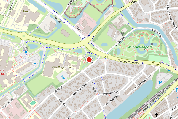 Brandweer-melding op Hemdijk, Sneek op 9 juni, kaart-overzicht