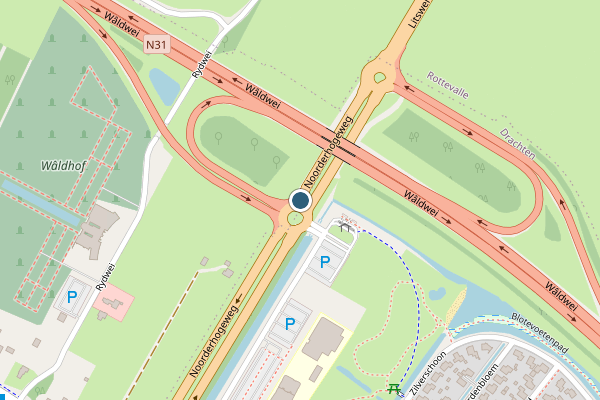 Politie-melding op Noorderhogeweg, Opeinde op 9 juni, kaart-overzicht