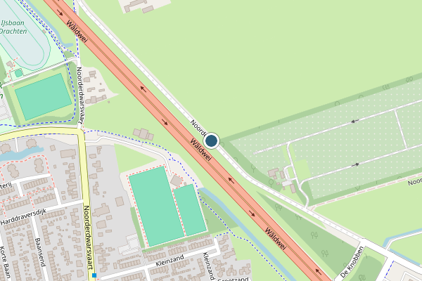 Politie-melding op Noorderend, Drachten op 12 juni, kaart-overzicht
