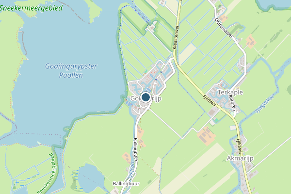 Politie-melding op Goingarijp op 14 juni, kaart-overzicht