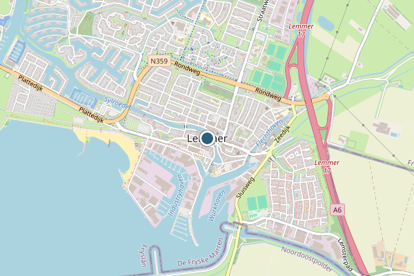 Politie-melding op IJsselmeer, Lemmer op 14 juni, kaart-overzicht