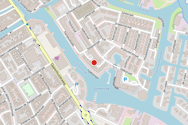 Brandweer-melding op Tjalkstraat, Sneek op 15 juni, kaart-overzicht