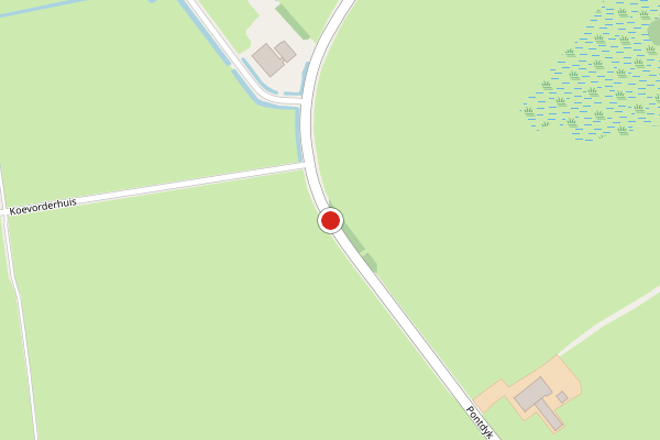 Brandweer-melding op Pontdyk, Langweer op 15 juni, kaart-overzicht