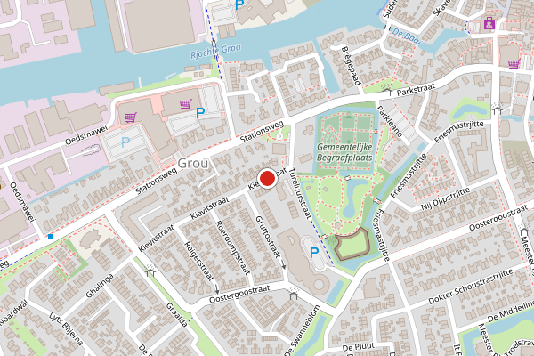 Brandweer-melding op Kievitstraat, Grou op 19 juni, kaart-overzicht