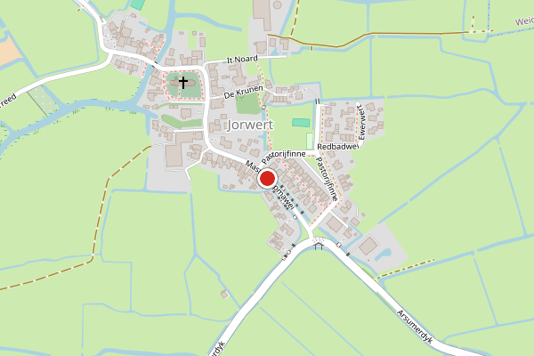 Brandweer-melding op Master Fopmawei, Jorwert op 20 juni, kaart-overzicht
