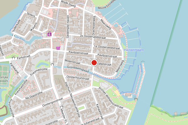 Brandweer-melding op Meersweg, Grou op 19 juni, kaart-overzicht
