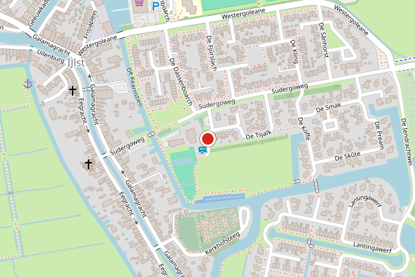 Brandweer-melding op De Tsjalk, IJlst op 20 juni, kaart-overzicht