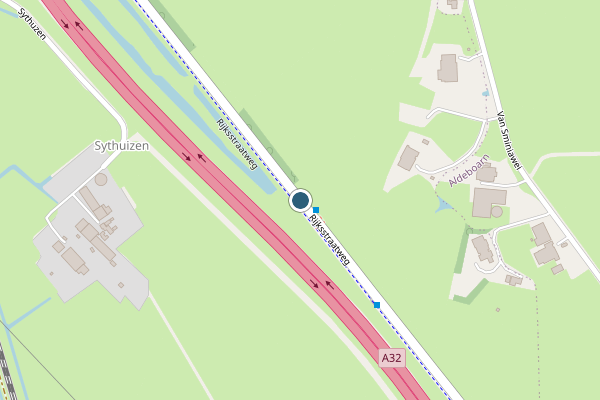 Politie-melding op Rijksstraatweg, Haskerdijken op 19 juni, kaart-overzicht