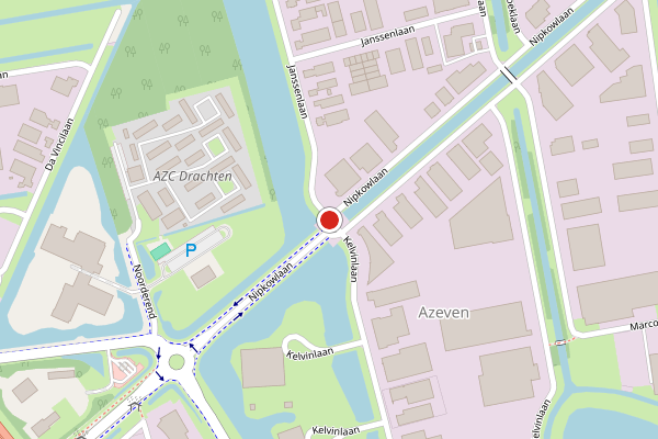 Brandweer-melding op Nipkowlaan, Drachten op 20 juni, kaart-overzicht