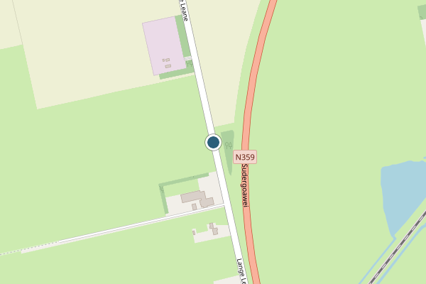 Politie-melding op Lange Leane, Workum op 21 juni, kaart-overzicht