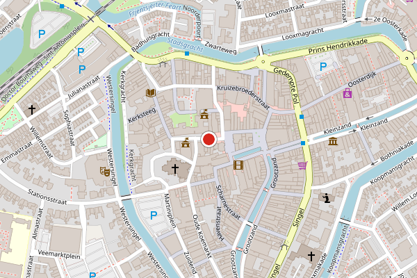 Brandweer-melding op Marktstraat, Sneek op 20 juni, kaart-overzicht