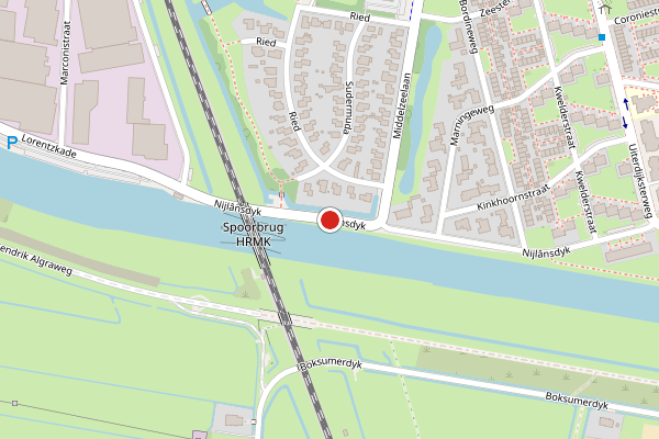 Brandweer-melding op Nijlansdyk, Leeuwarden op 21 juni, kaart-overzicht
