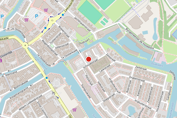 Brandweer-melding op Gaffelstraat, Sneek op 22 juni, kaart-overzicht