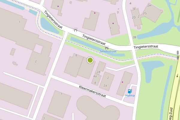 Ambulance-melding op BRUG, Workum op 22 juni, kaart-overzicht