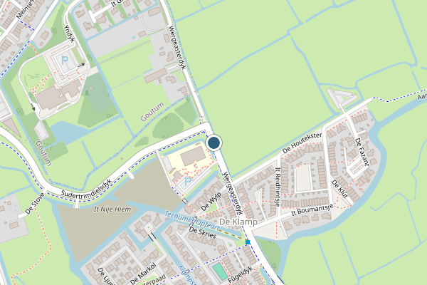 Politie-melding op Wergeasterdyk, Leeuwarden op 23 juni, kaart-overzicht