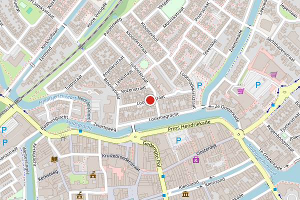Brandweer-melding op Looxmastraat, Sneek op 23 juni, kaart-overzicht