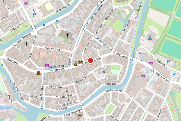 Brandweer-melding op Jongemastraat, Bolsward op 25 juni, kaart-overzicht