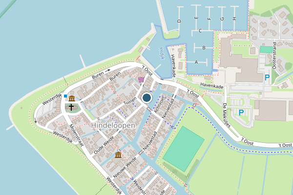 Politie-melding op Kalverstraat, Hindeloopen op 25 juni, kaart-overzicht