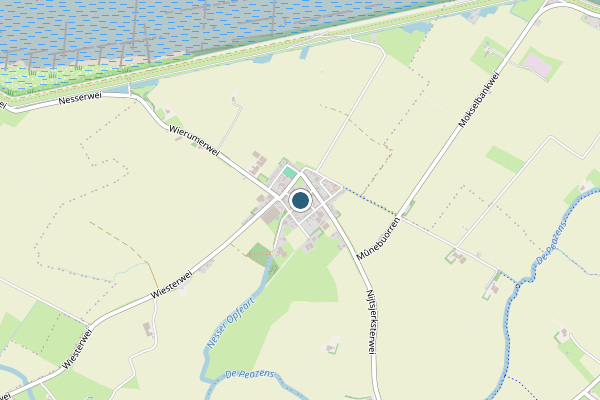 Politie-melding op Nes op 25 juni, kaart-overzicht