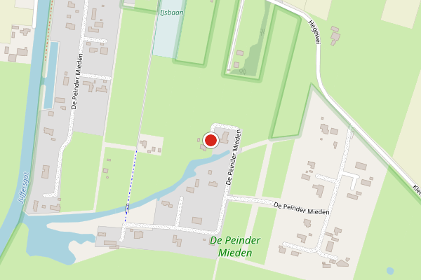 Brandweer-melding op De Peinder Mieden, Opeinde op 27 juni, kaart-overzicht